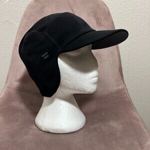 Sunday Afternoons Meridian Thermal Cap Ear Flap Black Ponytail Opening Crushable